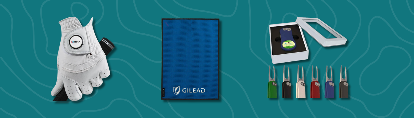 The hero section of ELITE PROMO INC's website showcases premium custom-branded backpacks. EPI is a leading provider of co-branded golf gifts.