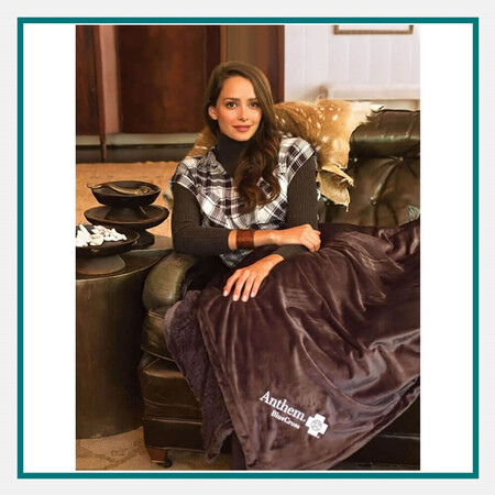 Cobblestone Mills Oxford Alpaca Blanket™, a comfy company branded swag