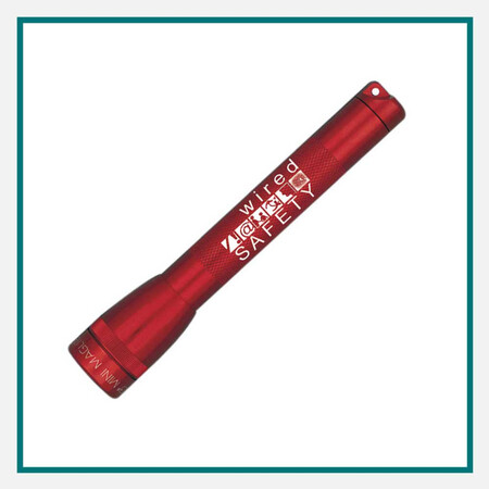 Custom trade show giveaways branded flashlight with compact design and laser-engraved logo.