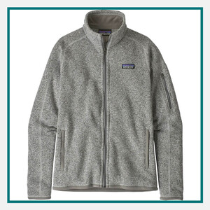 Patagonia Ladies' Better Sweater Fleece Jacket in grey with full-zip front, zippered pockets, and Patagonia logo.