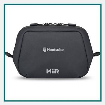 Black MiiR® 3L Olympus 2.0 zippered pouch shown on a plain background, highlighting its rectangular silhouette, durable fabric exterior, and top zipper closure.