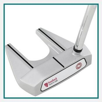 ODYSSEY® White Hot OG #7 DB double-bend mallet putter shown at an angle to highlight its mallet head and alignment features.