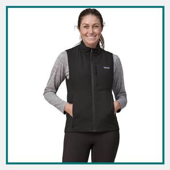 Woman wearing the Patagonia® Ladies' Nano-Air® Light Vest, ideal as premium outerwear for conference swag.