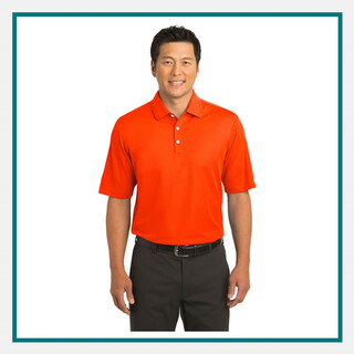  Nike Golf Men's Tech Sport Dri-FIT Polo in vibrant orange with custom embroidery, designed for breathability and performance—an excellent addition to your lineup of premium corporate gifts for employees.