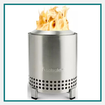 Solo Stove Mesa tabletop fire pit in stainless steel, a unique and memorable choice for work anniversary gifts.
