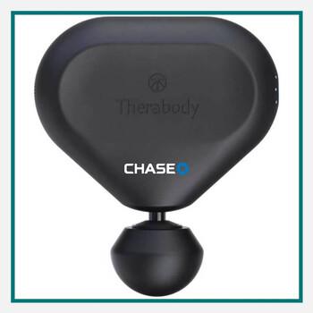  Black Therabody Theragun Mini 2.0 massage device, compact and displayed with attachment head—ideal as high-end conference swag.