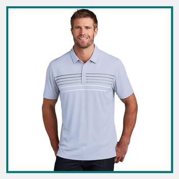  Man wearing the TravisMathew Men's Coto Performance Chest Stripe Polo.