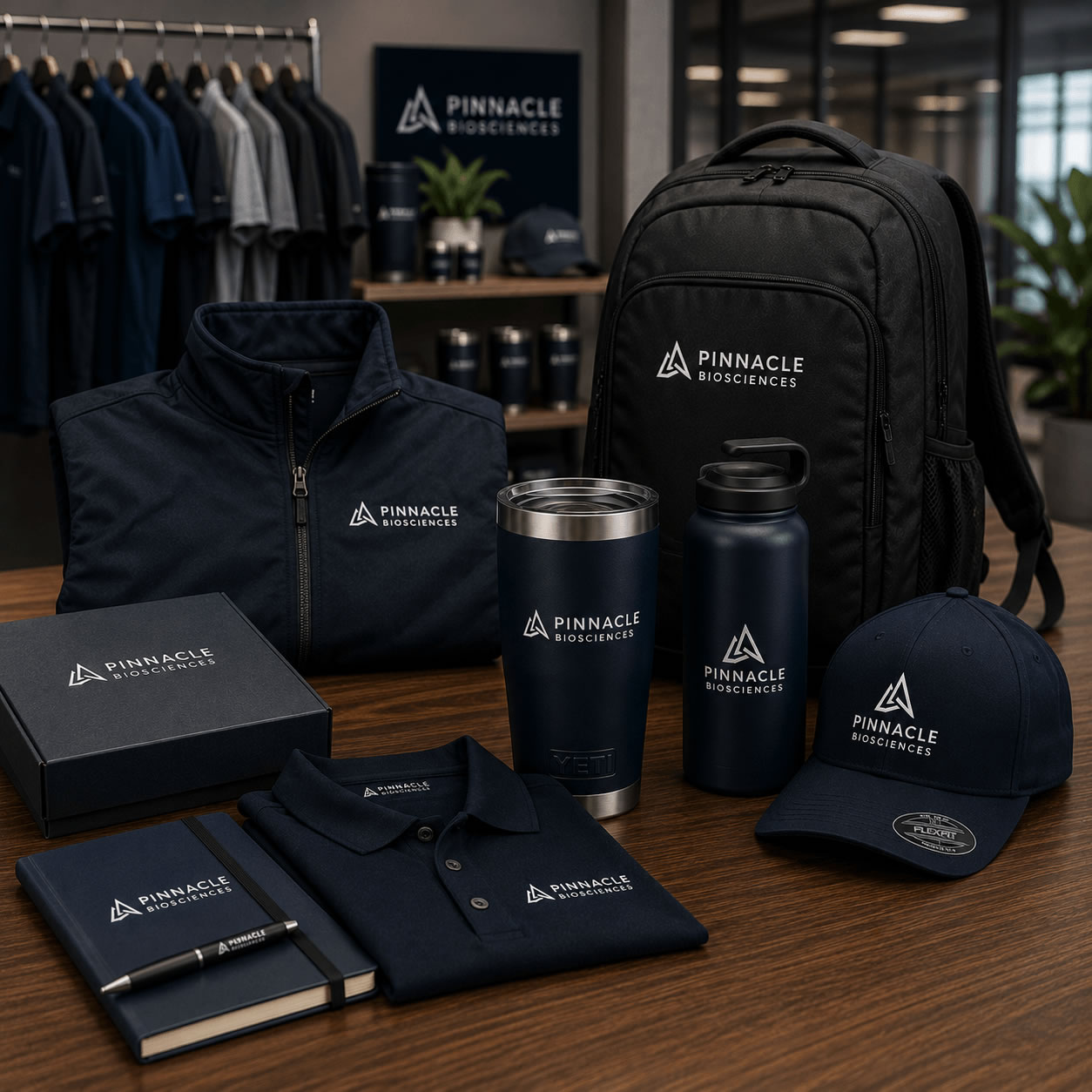Premium Brand Collections — Quality branded merchandise display