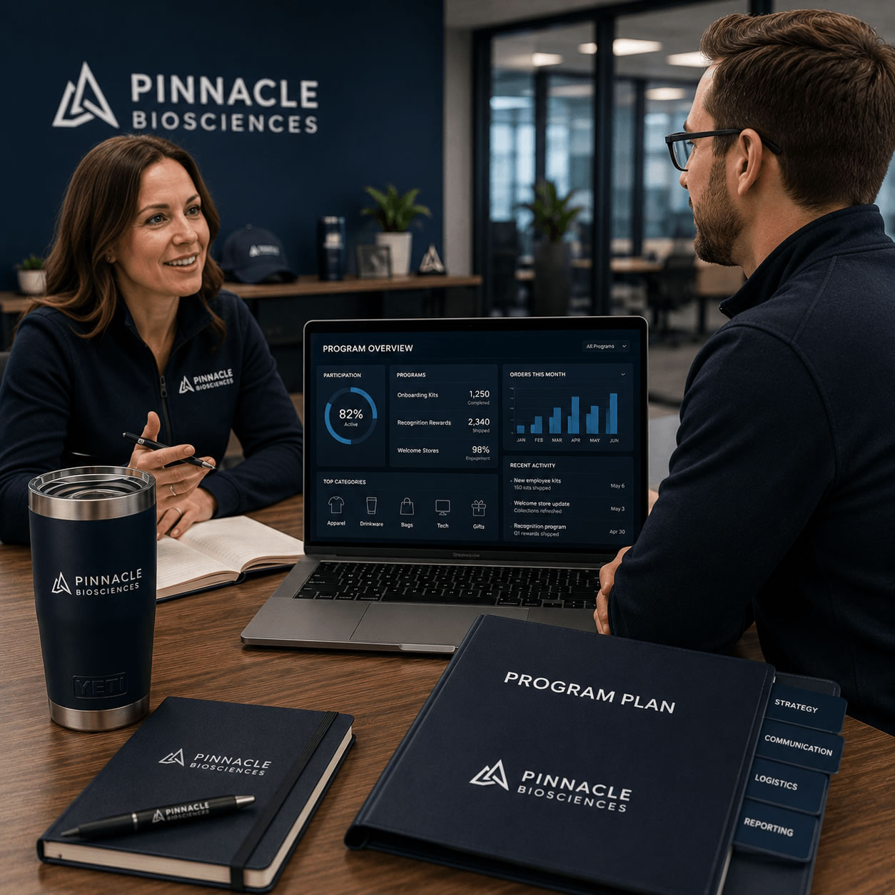 Dedicated Program Management — Team reviewing program analytics