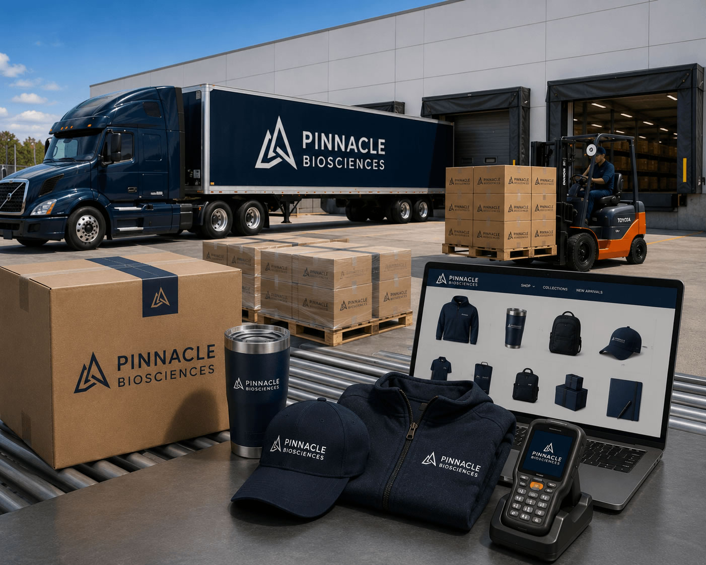 Nationwide Fulfillment — Branded truck and warehouse logistics
